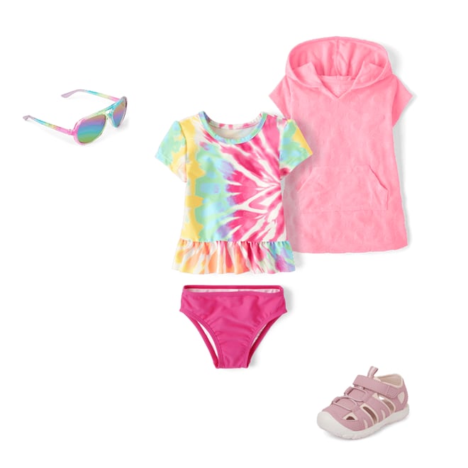 2nd bundle featuring 3 items which compliment Baby And Toddler Girls Floral Terry Swim Cover-Up