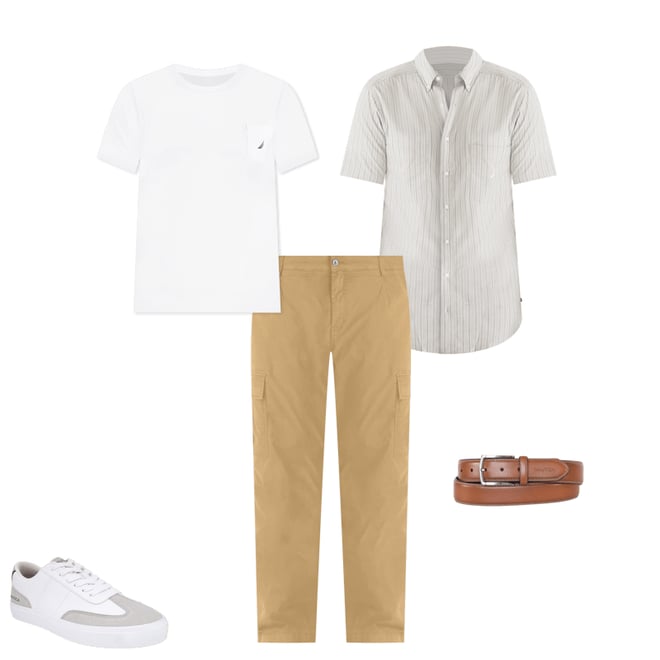 Big & Tall Striped Short-Sleeve Shirt