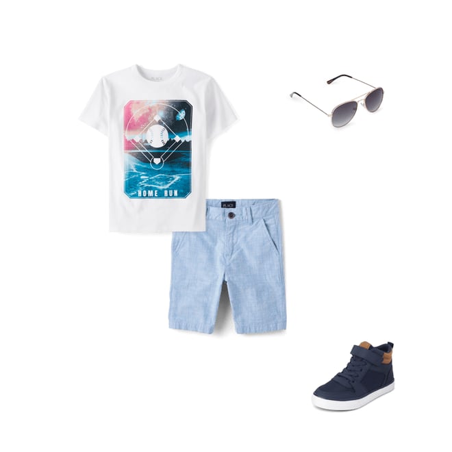 5th bundle featuring 3 items which compliment Boys Contrast Cuff High Top Sneakers