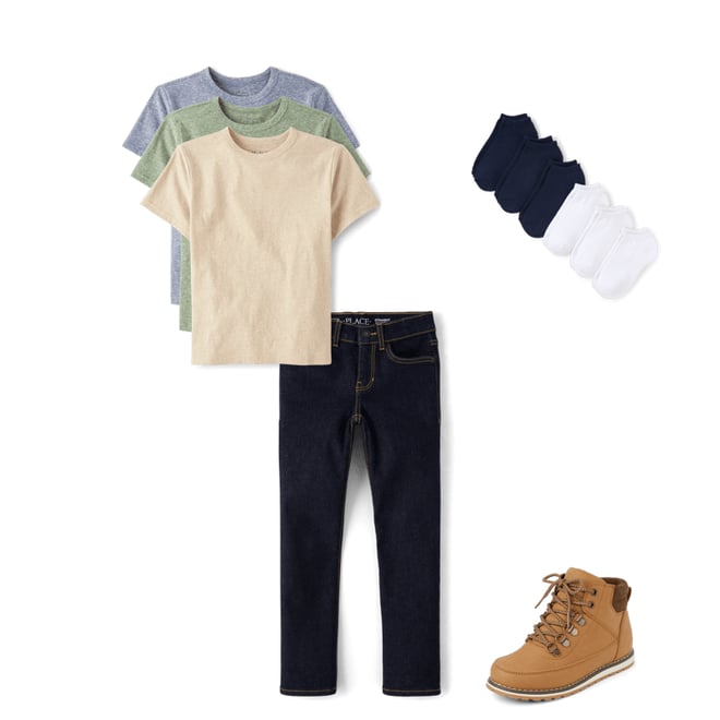 3rd bundle featuring 3 items which compliment Boys Marled Top 3-Pack