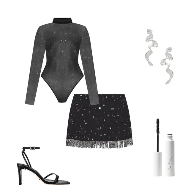 2nd bundle featuring 4 items which compliment Zoie Mesh Bodysuit