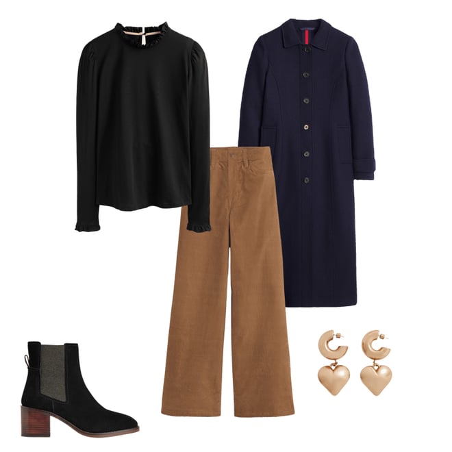 1st bundle featuring 4 items which compliment Durham Midi Coat-Navy