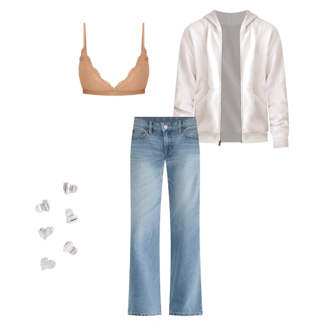 Low-Rise Baggy Flare Jean