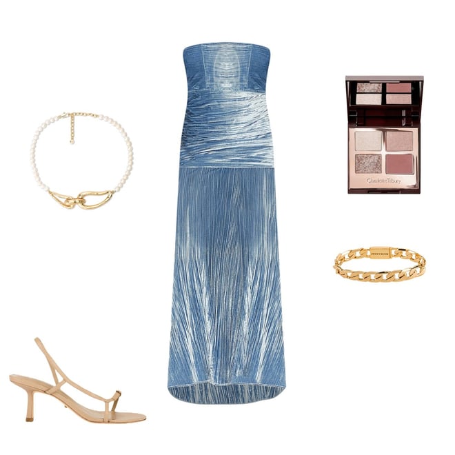 princess polly baby blue dress The makeup artist trick behind Anita Rani's BAFTA smoky eye main image 0