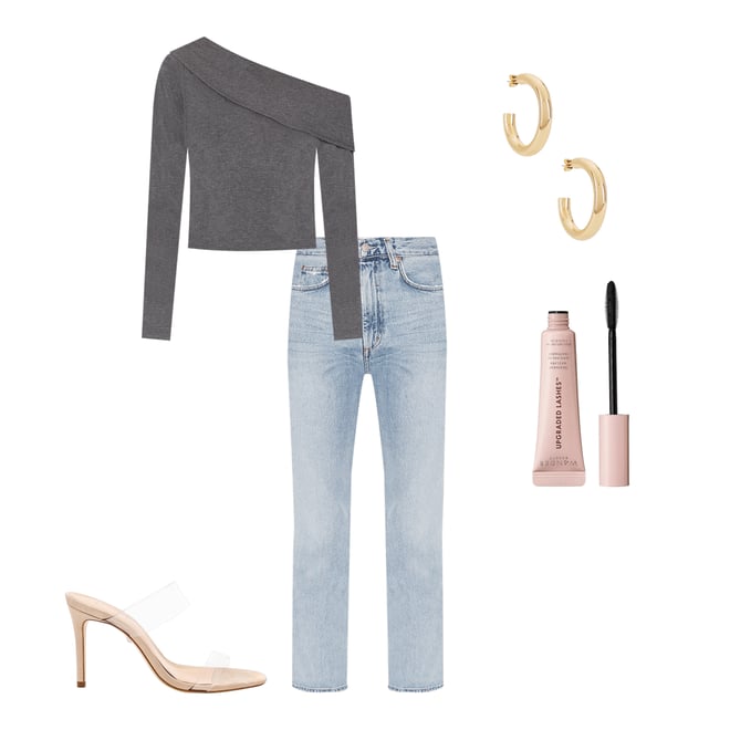 5th bundle featuring 4 items which compliment Pinch Waist High Rise Kick Jeans