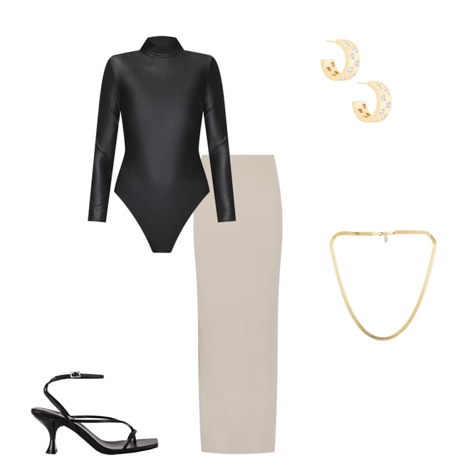 2nd bundle featuring 4 items which compliment Matte Metallic Bodysuit