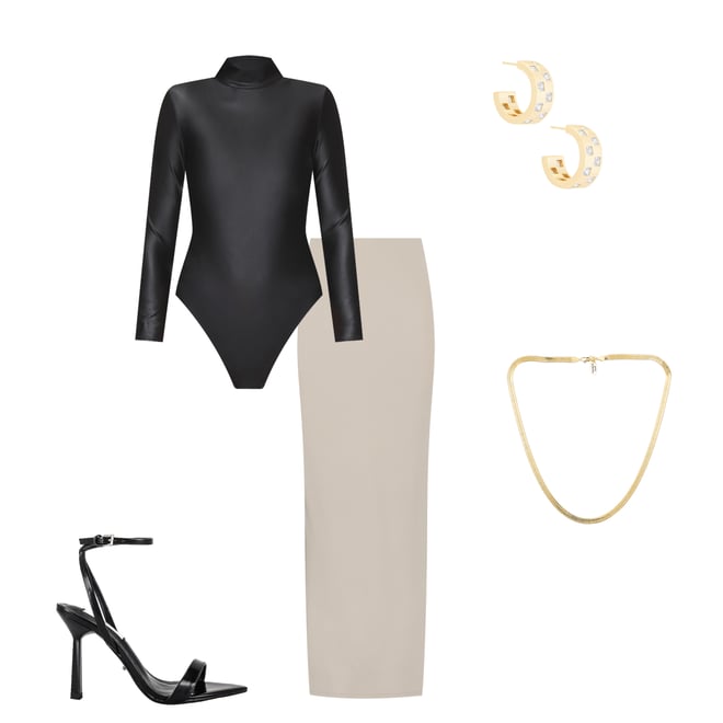 2nd bundle featuring 4 items which compliment Matte Jersey Slim Skirt