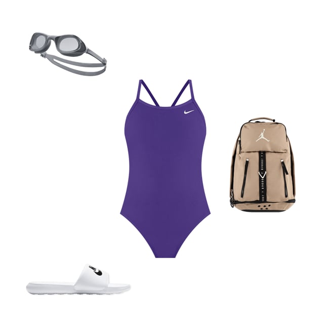 【Nike】 Women's Racer Back One Piece Swimsuit 3色 Nike Olympic Collection Women's Racerback One Piece Swimsuit