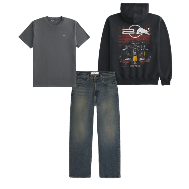 Relaxed Oracle Red Bull Racing Graphic Hoodie