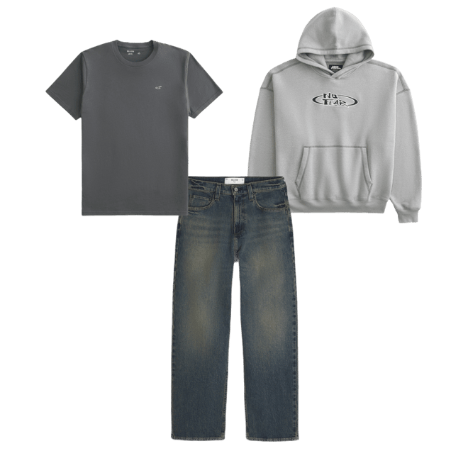 Boxy No Fear Graphic Hoodie