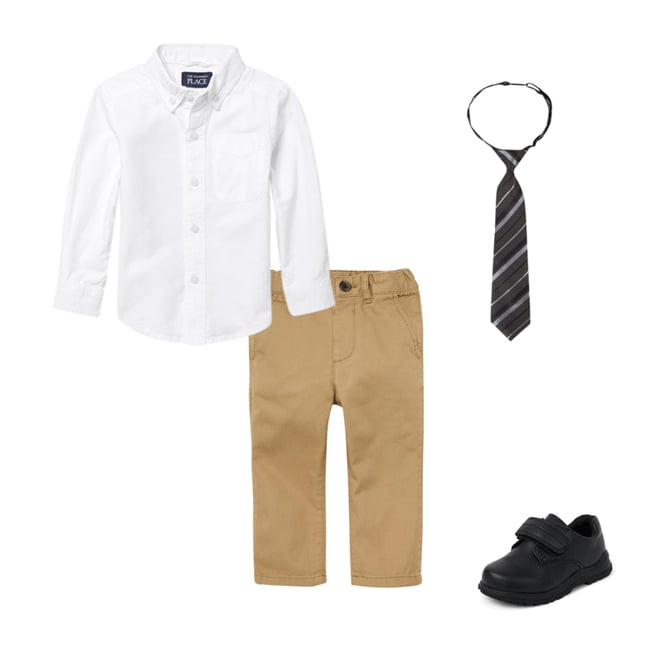 4th bundle featuring 3 items which compliment Baby And Toddler Uniform Oxford Button Down Shirt