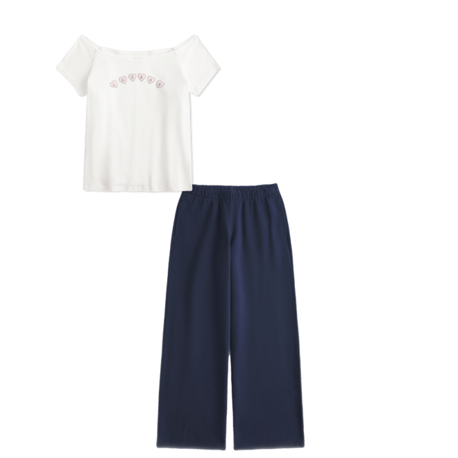 Wide-Leg Sweatpants