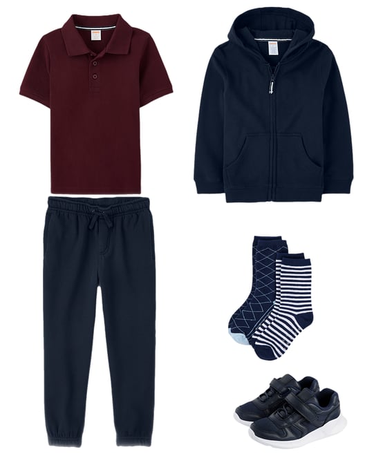 2nd bundle featuring 4 items which compliment Boys Zip Up Hoodie