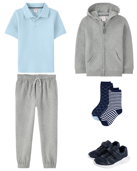 2nd bundle featuring 4 items which compliment Boys Zip Up Hoodie