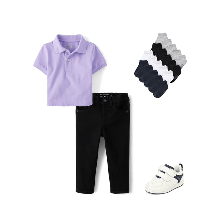 5th bundle featuring 3 items which compliment Baby And Toddler Pique Polo