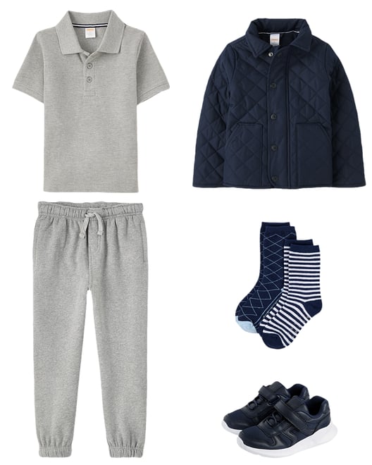 1st bundle featuring 4 items which compliment Boys Quilted Jacket