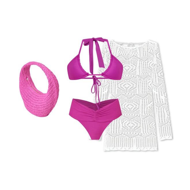 6th bundle featuring 3 items which compliment LSPACE x JVS Arrow Cover-Up Dress