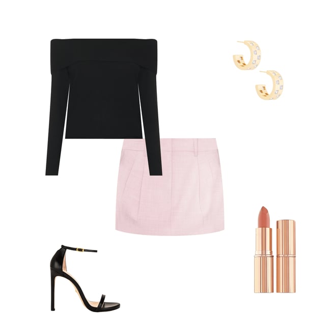 1st bundle featuring 4 items which compliment Perry Off The Shoulder Sweater