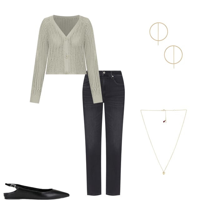 1st bundle featuring 4 items which compliment Yasmeen Slouchy Cardigan