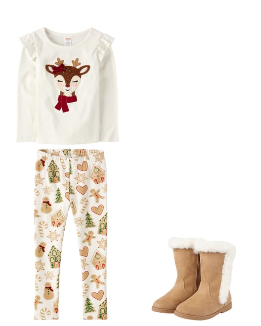 2nd bundle featuring 2 items which compliment Girls Christmas Cozy Leggings