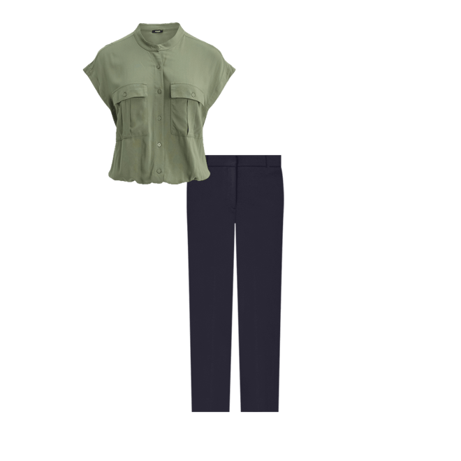 海外並行輸入正規品 Hem Cinched Pocket Front Sleeve Short Shirt Express | アイドルグッズ