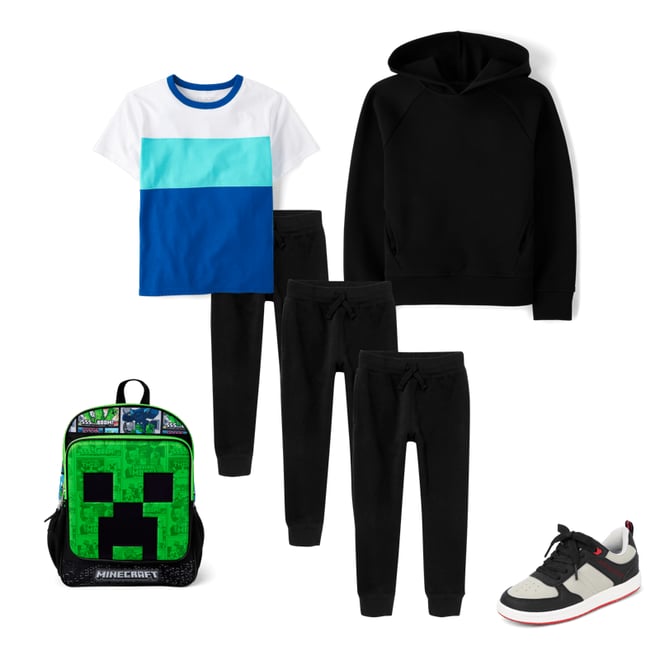 1st bundle featuring 4 items which compliment Boys Colorblock Top