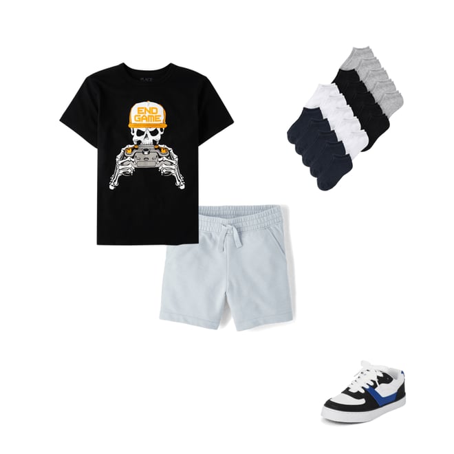 4th bundle featuring 3 items which compliment Boys French Terry Shorts