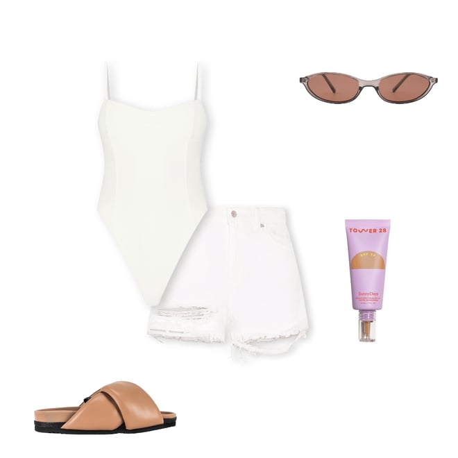4th bundle featuring 4 items which compliment Dusters Short Short in Layla White