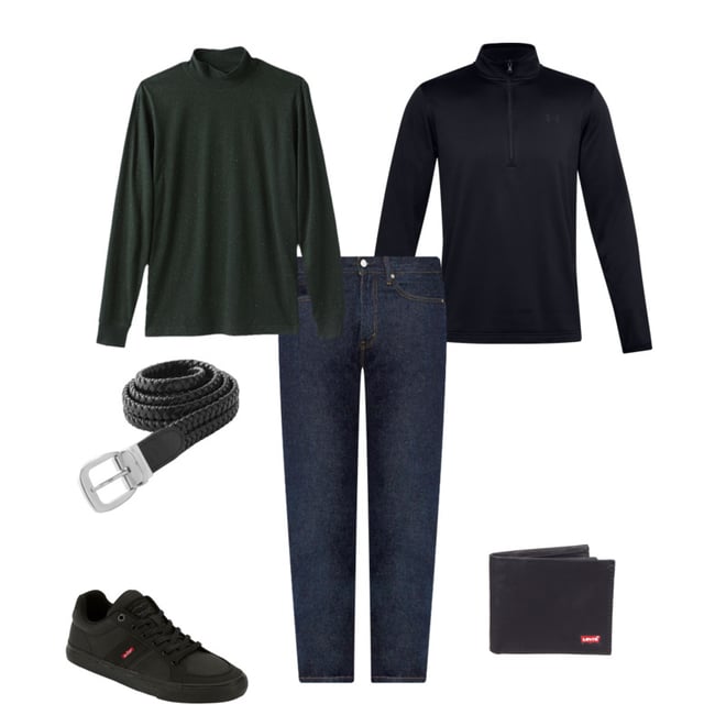kohls mens mock turtleneck