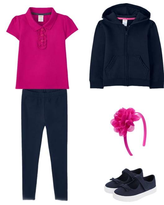 8th bundle featuring 4 items which compliment Girls Bow Mary Jane Shoes