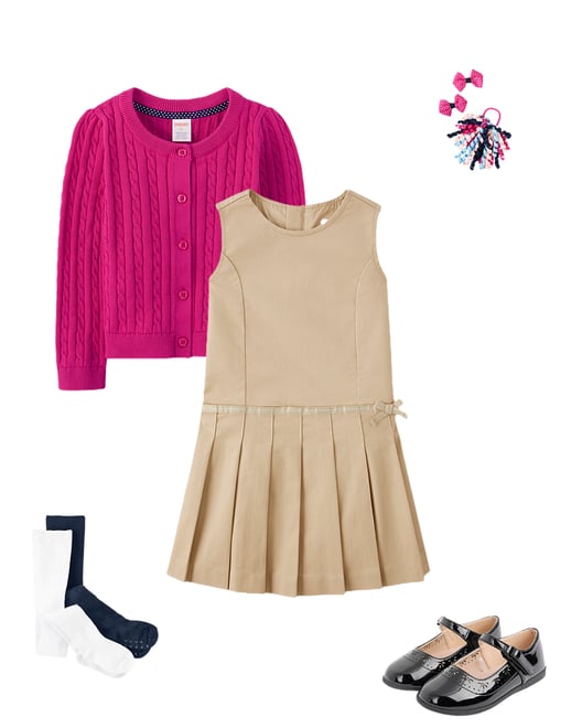 3rd bundle featuring 4 items which compliment Girls Pointelle Bow Tights 2-Pack