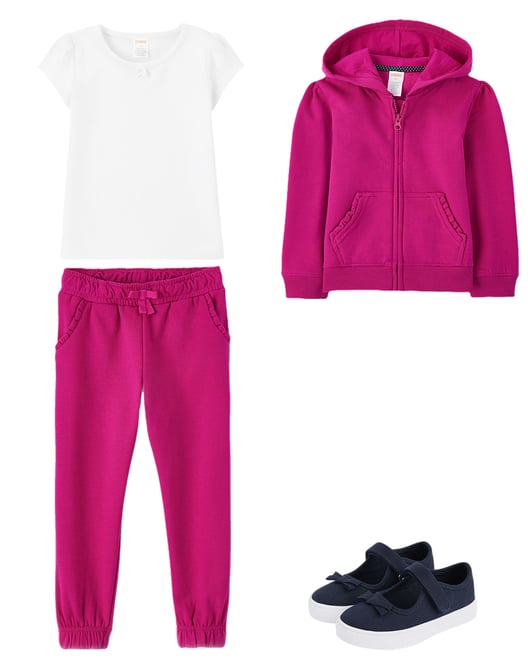 Girls Fleece Jogger Pants Uniform PINK Gymboree CA