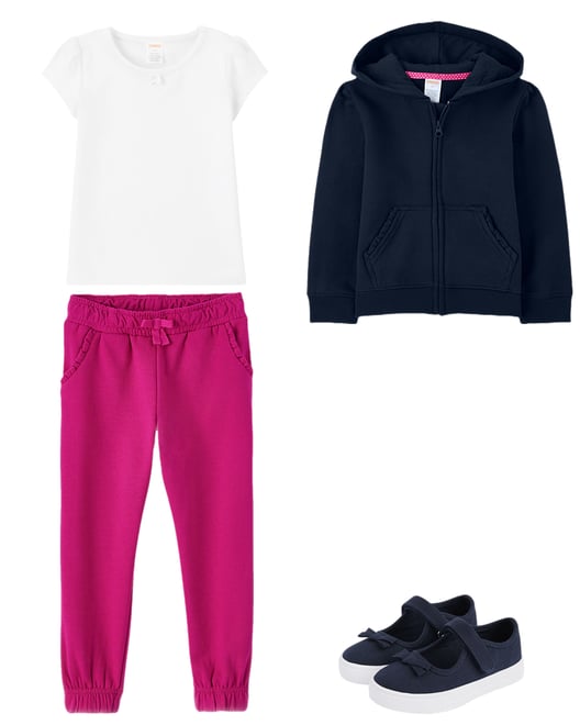 8th bundle featuring 3 items which compliment Girls Zip Up Hoodie