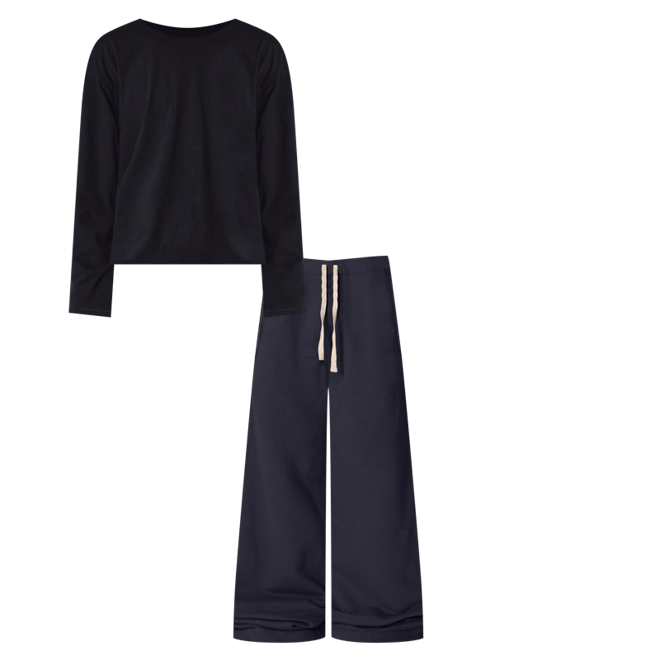 Long Sleeve Tee - Washed Black | mnml | shop now