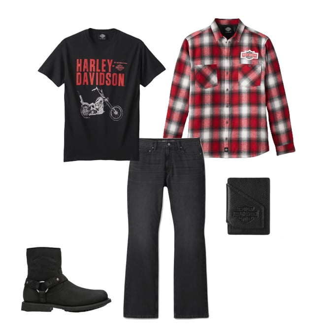 Plaid Bar & Shield Midweight Shirt Jacket | Harley-Davidson USA Plaid Bar & Shield Midweight Shirt Jacket | Harley-Davidson USA