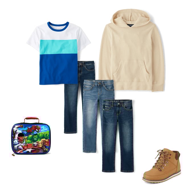 4th bundle featuring 4 items which compliment Boys Colorblock Top