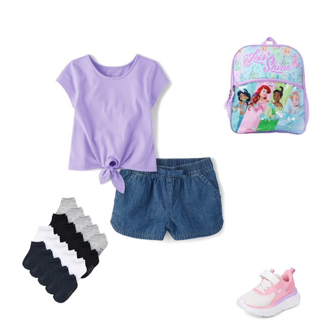 6th bundle featuring 4 items which compliment Baby And Toddler Girls Chambray Pull On Shorts