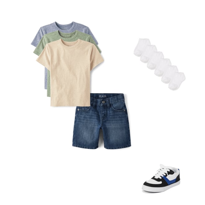 4th bundle featuring 3 items which compliment Boys Marled Top 3-Pack