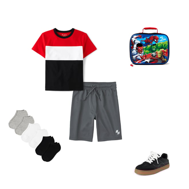 1st bundle featuring 4 items which compliment Boys Avengers Lunchbox