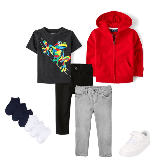 3rd bundle featuring 4 items which compliment Baby And Toddler Boys Frog Graphic Tee