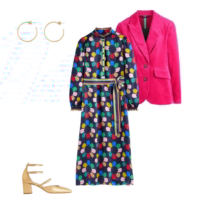 2nd bundle featuring 3 items which compliment Jasmine Satin Midi Dress