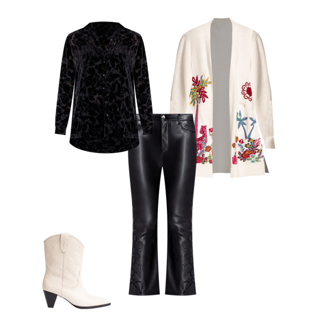 Johnny&#39;s - かんな The Janie Favorite Floral High Neck Swing Tunic | Johnny Was