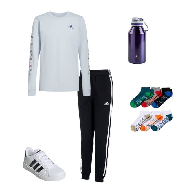 adidas Big Boys Iconic Tricot Jogger Track Pant JCPenney