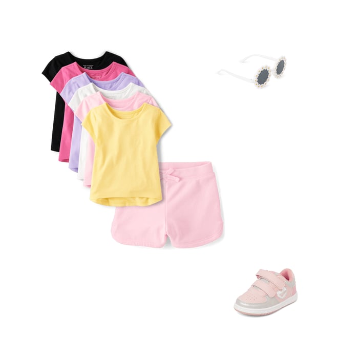 3rd bundle featuring 3 items which compliment Toddler Girls High Low Tee Shirt 6-Pack