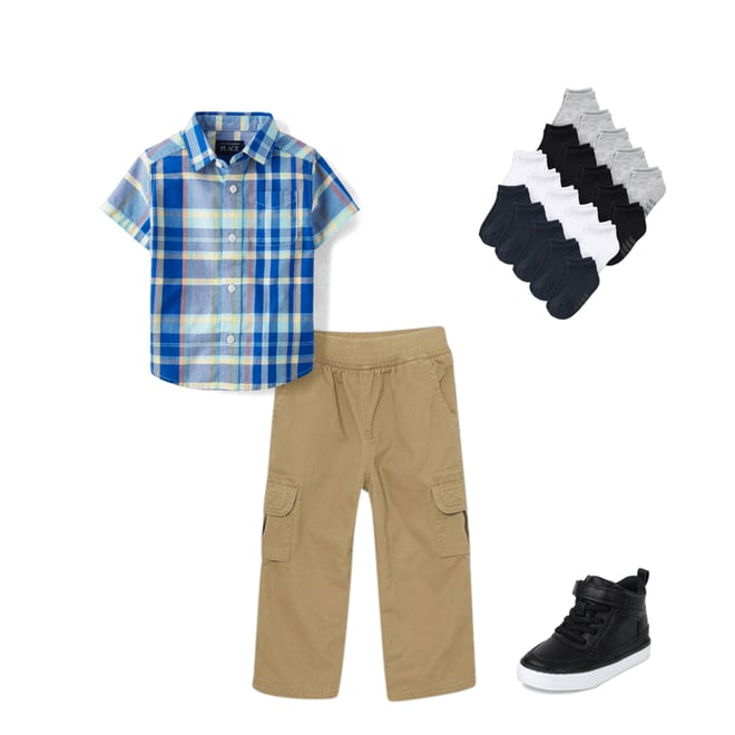2nd bundle featuring 3 items which compliment Baby And Toddler Boys Plaid Poplin Button Up Shirt