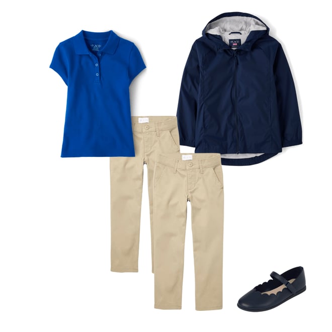 1st bundle featuring 3 items which compliment Girls Uniform Pique Polo