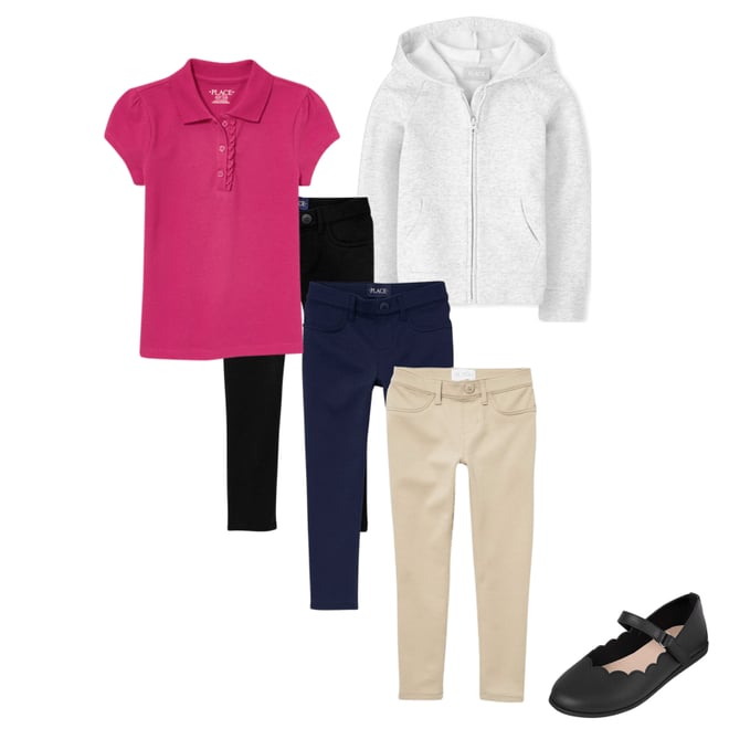 7th bundle featuring 3 items which compliment Girls Uniform Ponte Knit Pull On Jeggings 3-Pack