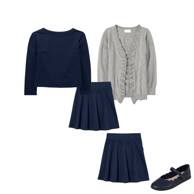 10th bundle featuring 3 items which compliment Girls Ruffle Open Front Cardigan