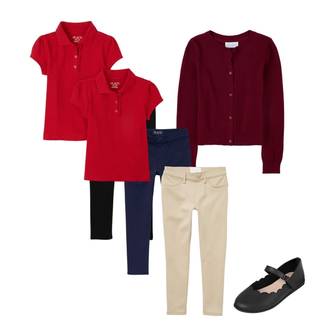 4th bundle featuring 3 items which compliment Girls Uniform Ponte Knit Pull On Jeggings 3-Pack