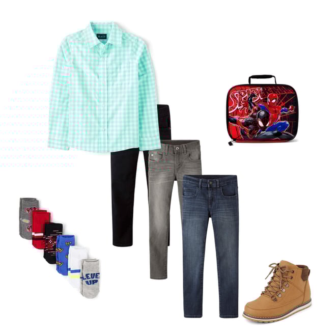 5th bundle featuring 4 items which compliment Boys Spider-Man Lunchbox
